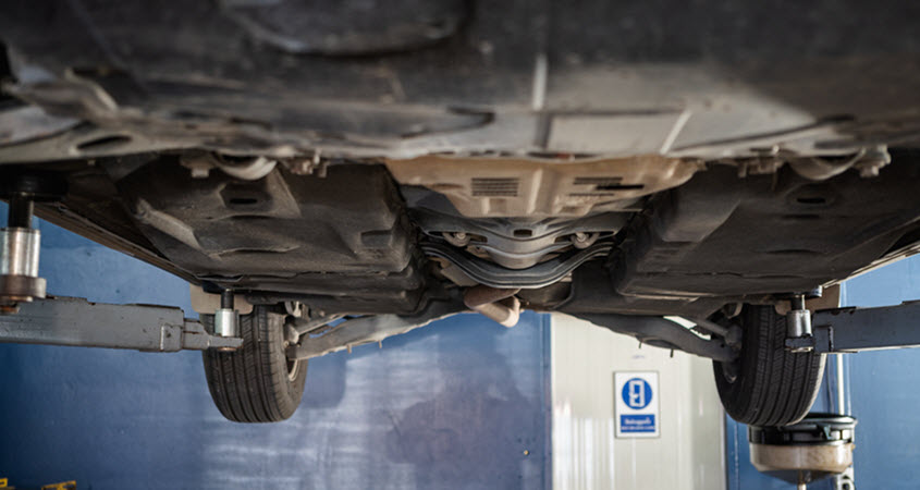 Land Rover Undercarriage Inspection